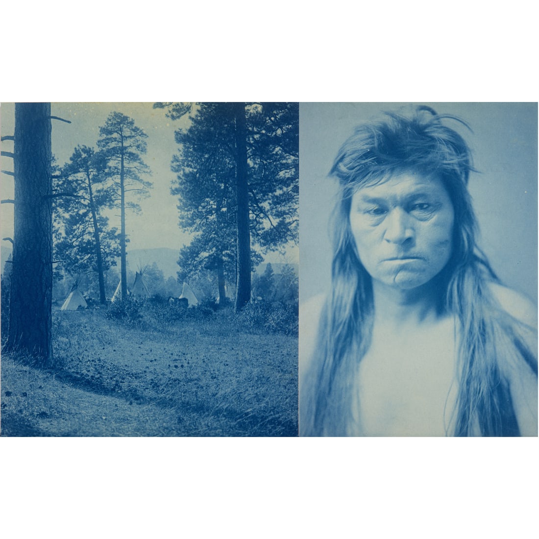 Cyanotypes, Edward S Curtis (1 of 7)