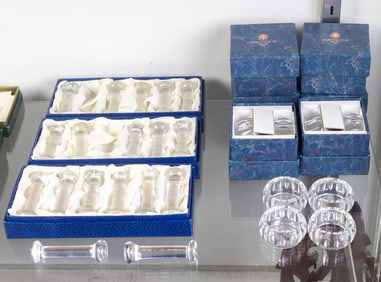 A group of formal table setting articles in original boxes