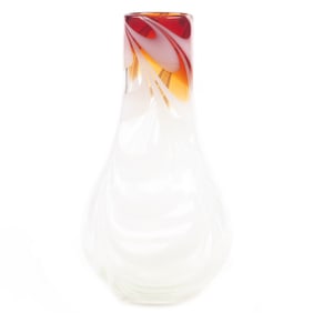A Studio art glass vase, attributed to Tom McGlauchlin, 1970s