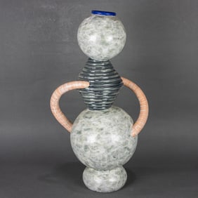A Jamie Walker abstract ceramic figural vase