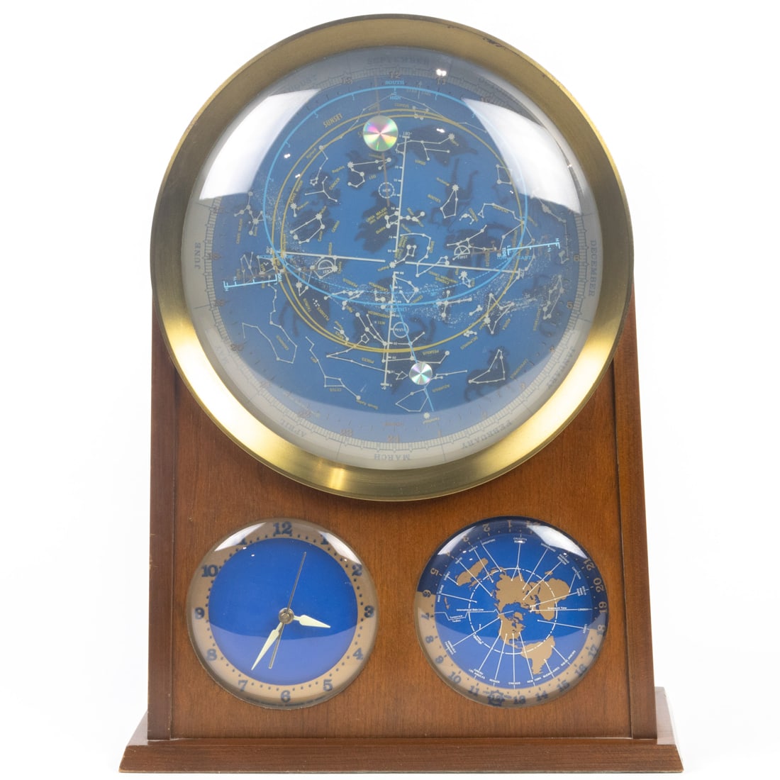 An Edmund Scientific Spilhaus Space Clock, lighted model 1202 (1 of 5)
