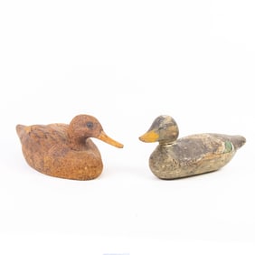 Two duck decoys