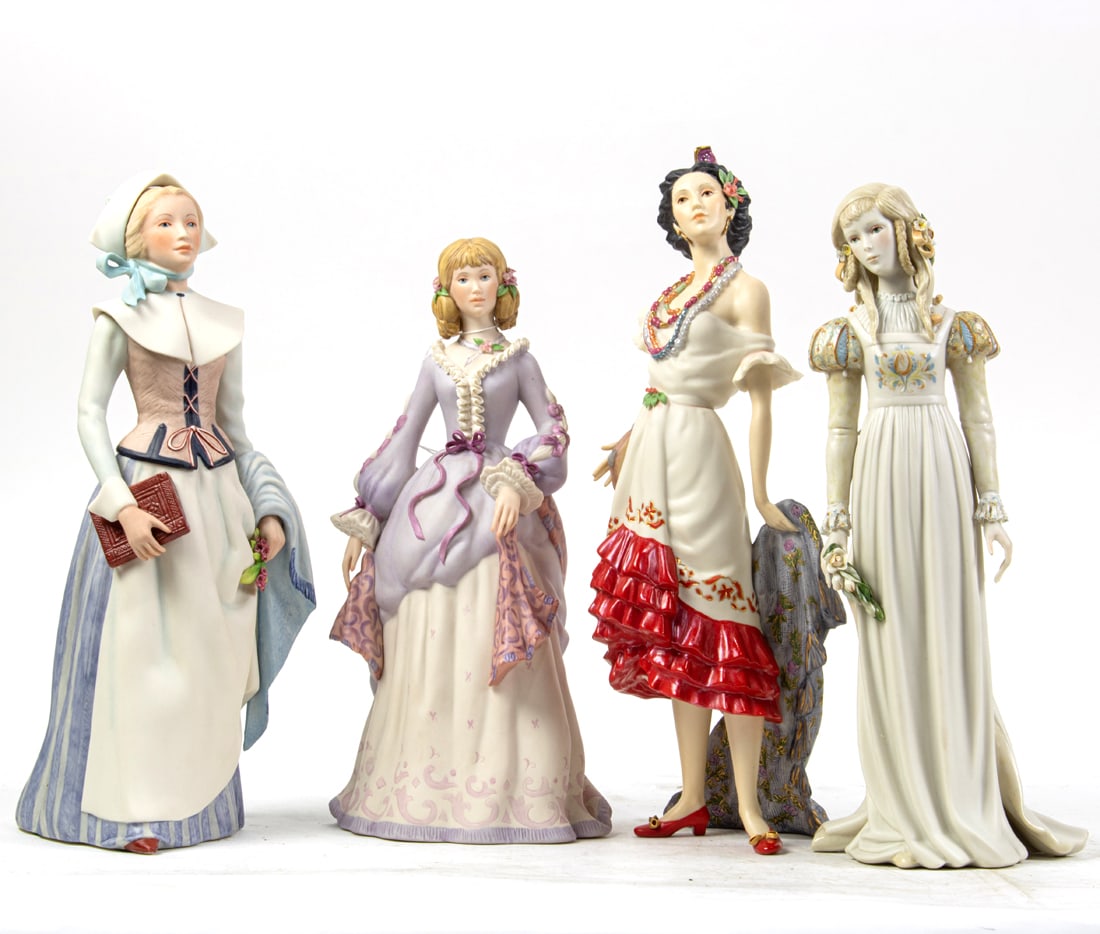 Four Cybis porcelain literary figures: 'Priscilla' IRT400/389 (1 of 1)