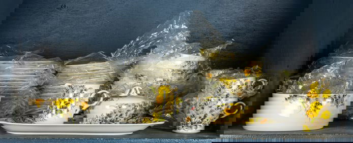 A vintage Mikasa bone china dinner service in the Somerset A7716 pattern