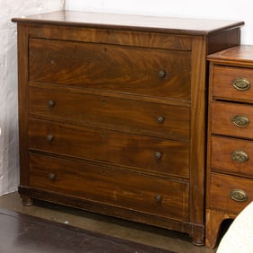 An Empire Revival mahogany chest of drawers