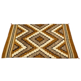 A Navajo Grey Hills dazzler rug, 5'10" x 3'1"