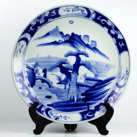Japanese Arita porcelain charger