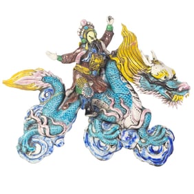 Chinese crackle glazed roof tile