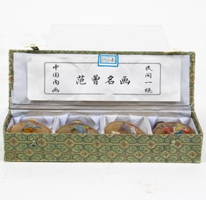 (lot of 8) Chinese inside-painted glass snuff bottles