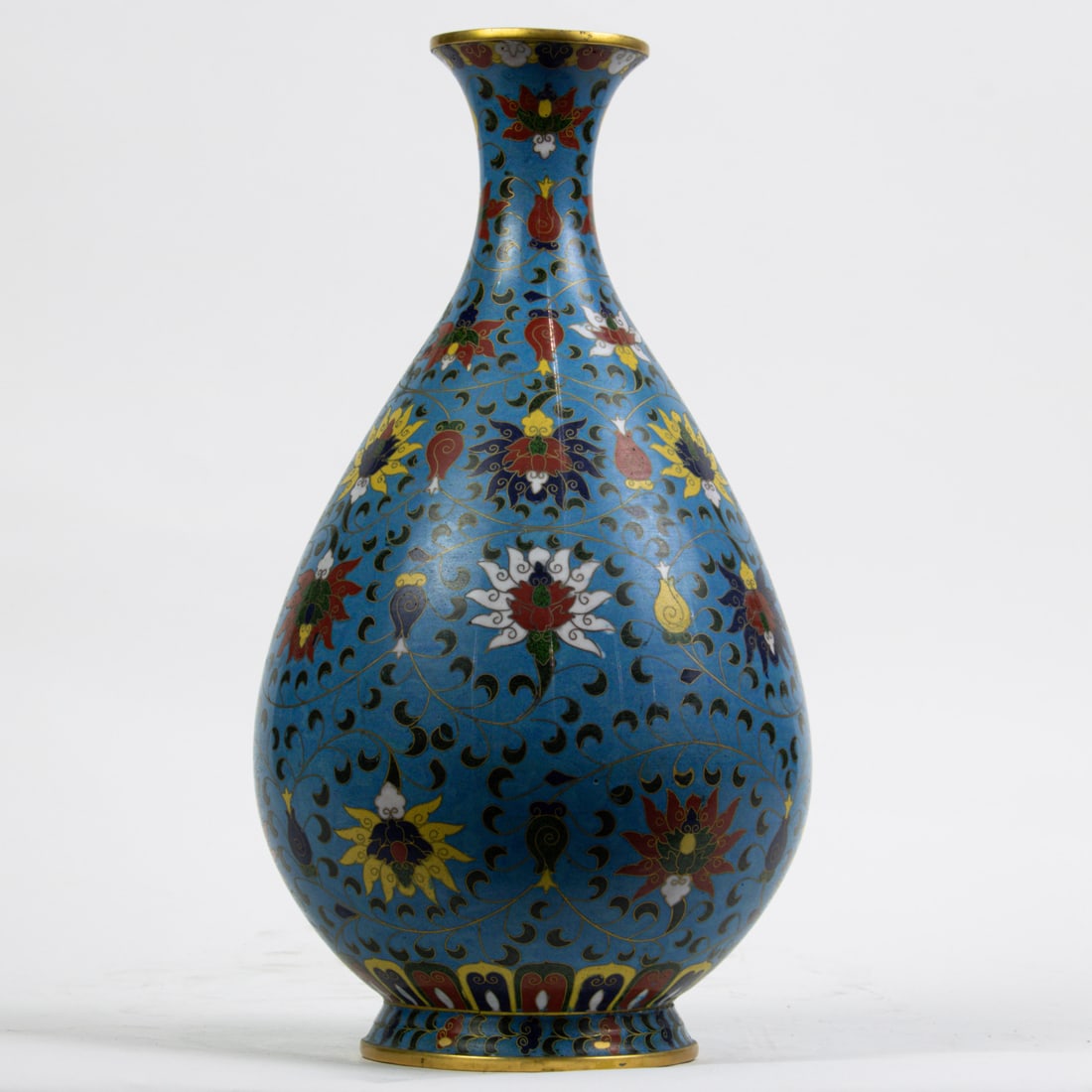 Chinese cloisonne enamel vase (1 of 1)