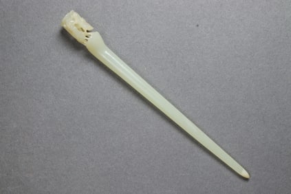 Chinese white jade hairpin