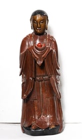 Chinese lacquered temple figure
