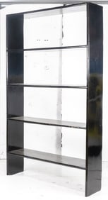 Chinese black lacquered book shelf