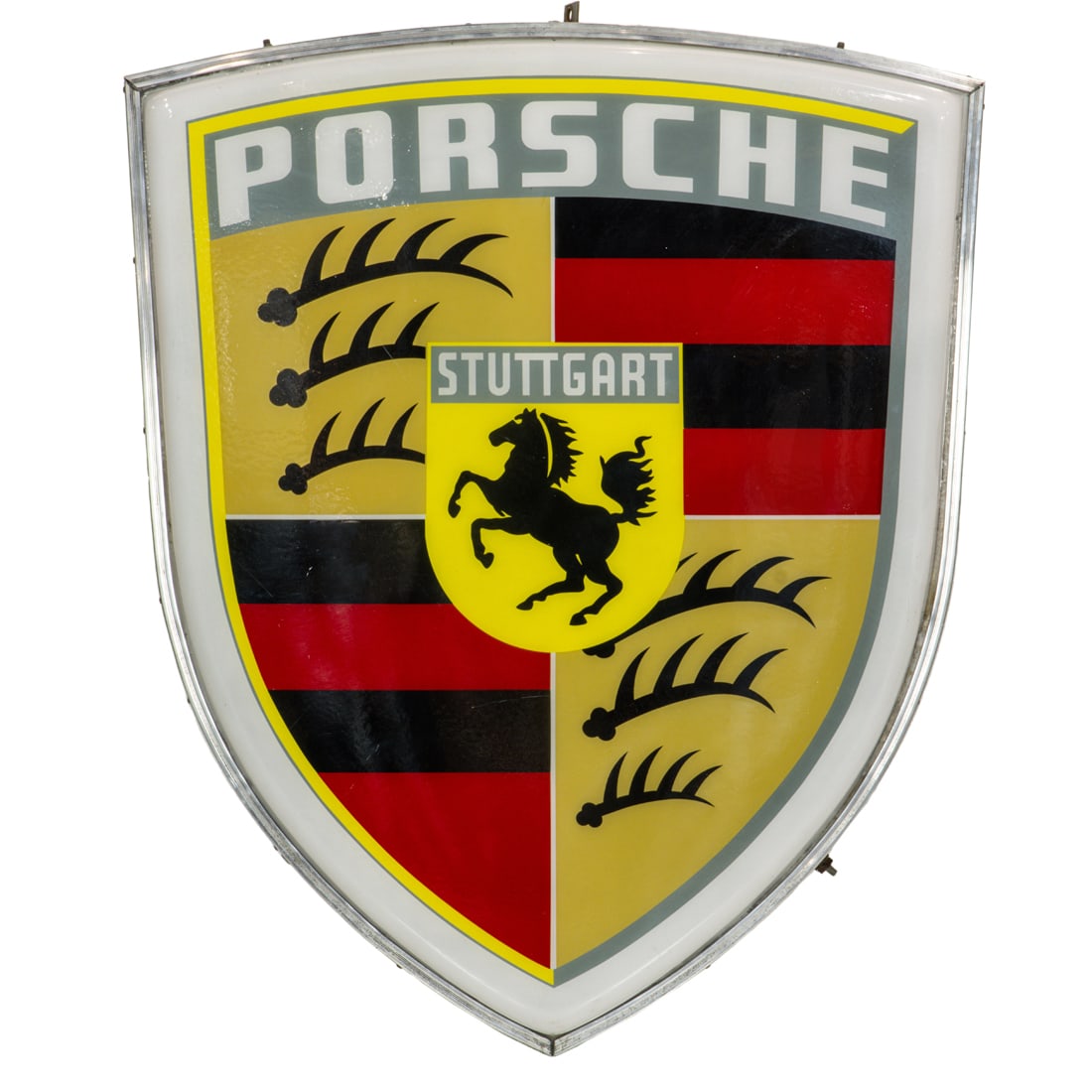 A Porsche illuminated shield sign by Neon Products Inc. (1 of 3)