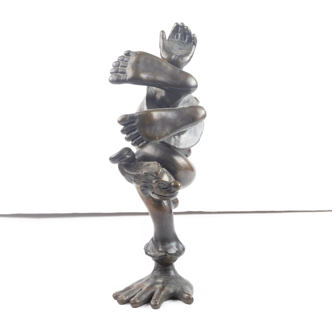 Sculpture, Robert Charland: Robert Charland (American, 20th century), Jester, 2007, bronze, signed and dated near bottom, overall: 14.5"h x 5"w x 5"d