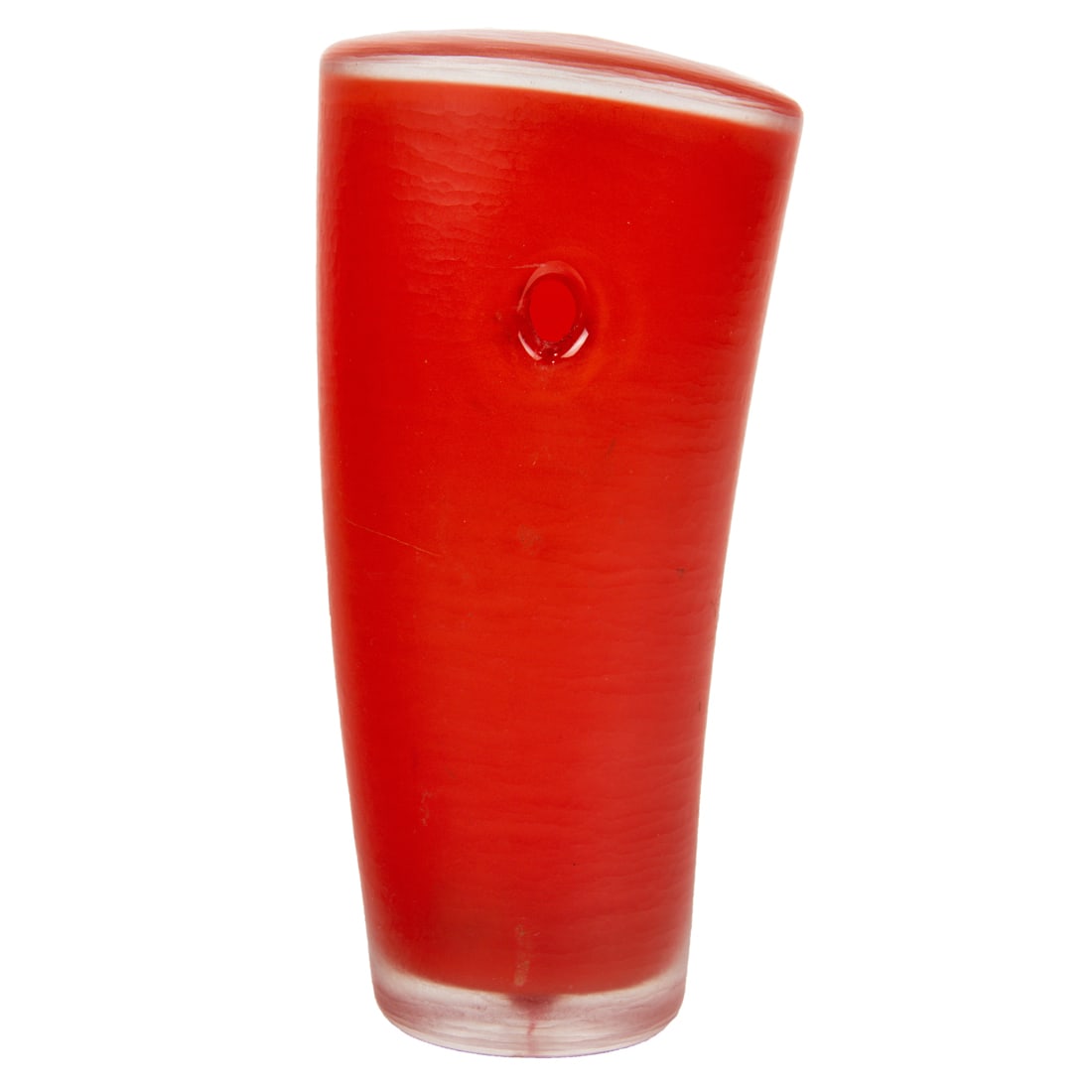 Sculpture, Ben Edols and Kathy Elliott: Ben Edols and Kathy Elliott (Australian, 20th century), Red Object, 1995, glass sculpture, signed and dated below, overall: 6"h x 2.75"w x 2.25"d. Note: Proceeds to benefit North Beach Citizens nonpro