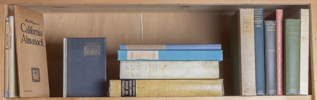 A lot of (14) rare or limited edition California books: A lot of (14) rare or limited edition California books. Includes Peters, Harry T., California on Stone, New York: Doubleday, Doran & Co., 1935, first edition, #488/501, a synopsis of lithographs in Ca