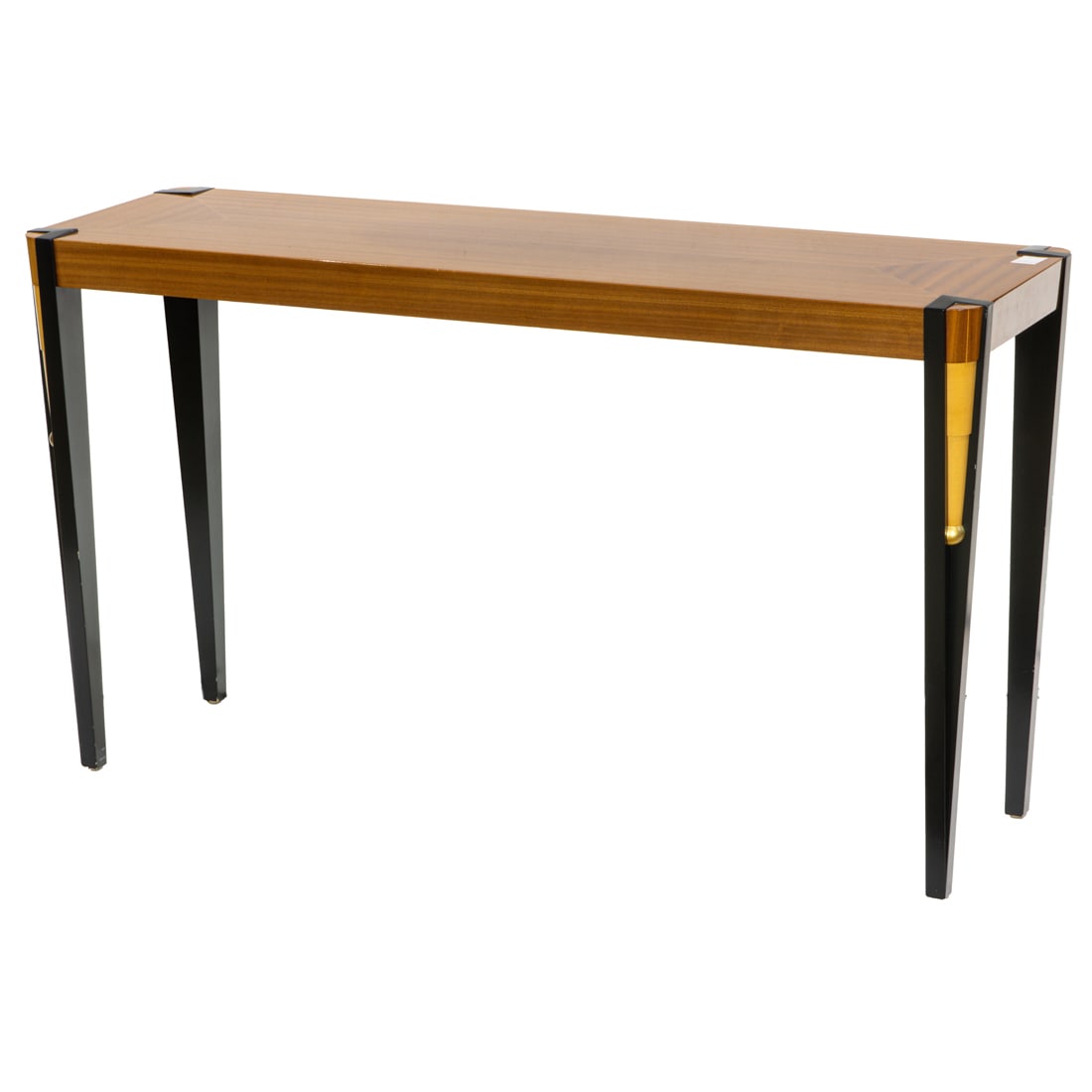 A Charles Phillips & Sons (Lexington, Michigan) Chillcott Design satinwood wood console table (1 of 5)