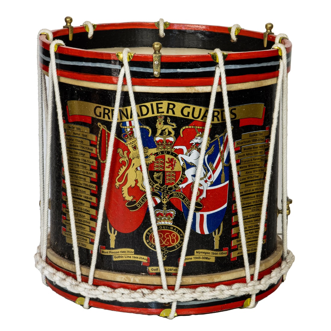 A British commemorative Grenadier Guards drum (1 of 4)
