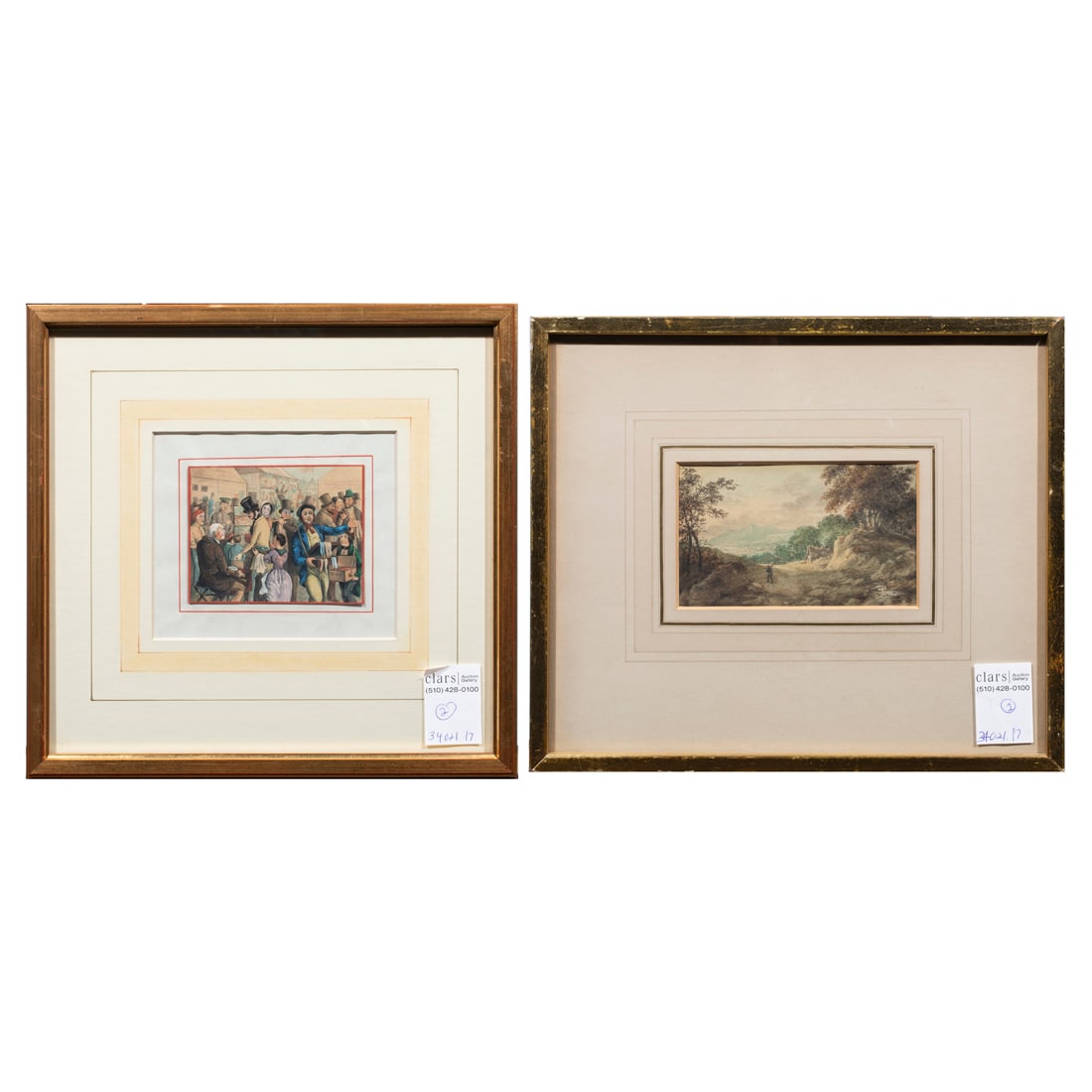 Watercolors, British School (19th century) (1 of 3)