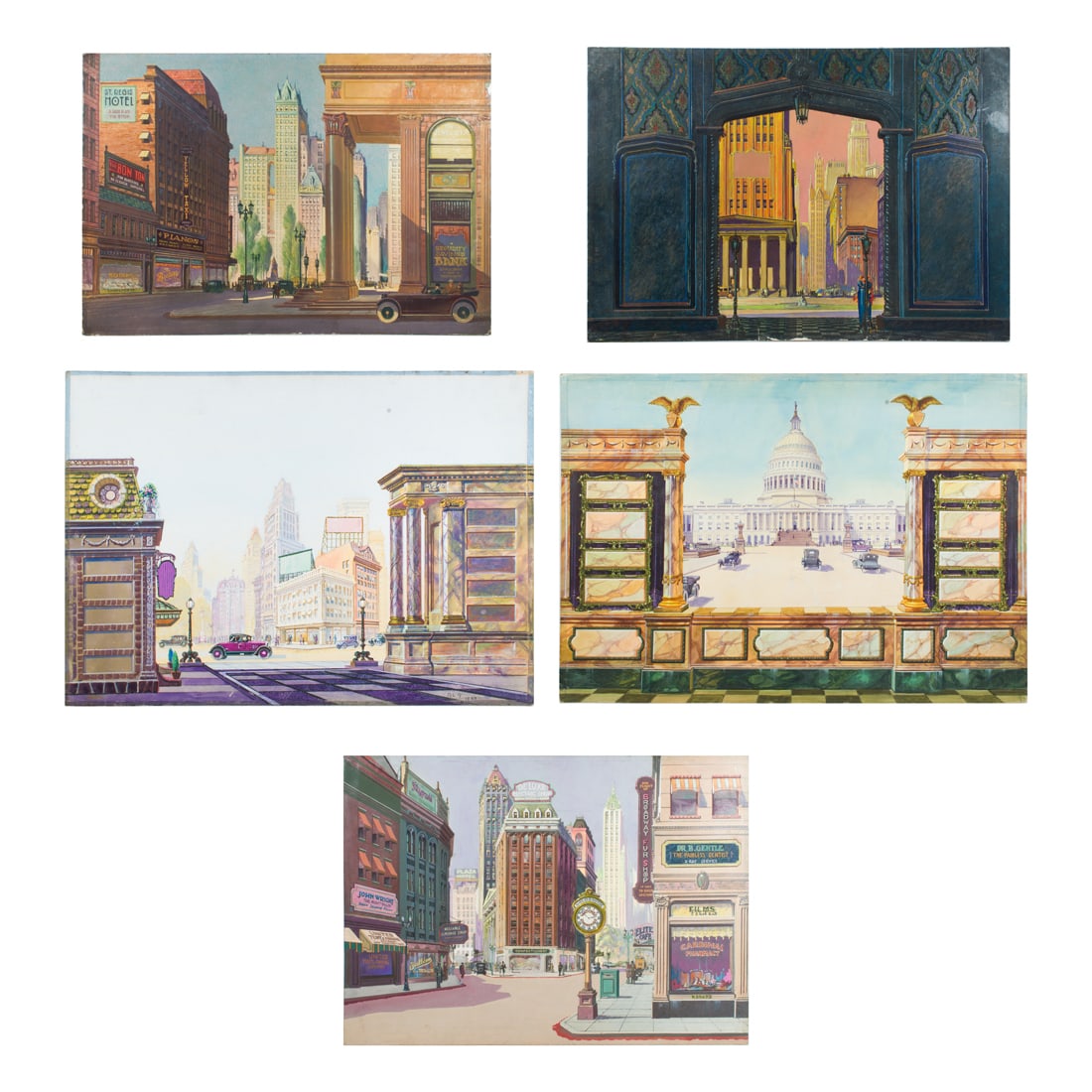 Stage Scenery Models, Chas F. Thompson Scenic Company (1 of 6)