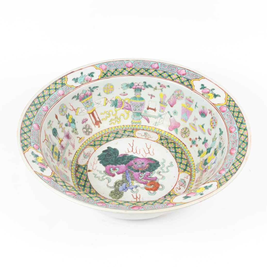 Chinese famille rose wash basin (1 of 2)