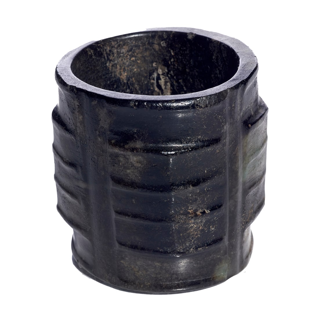 Chinese mottled jade cong (1 of 2)