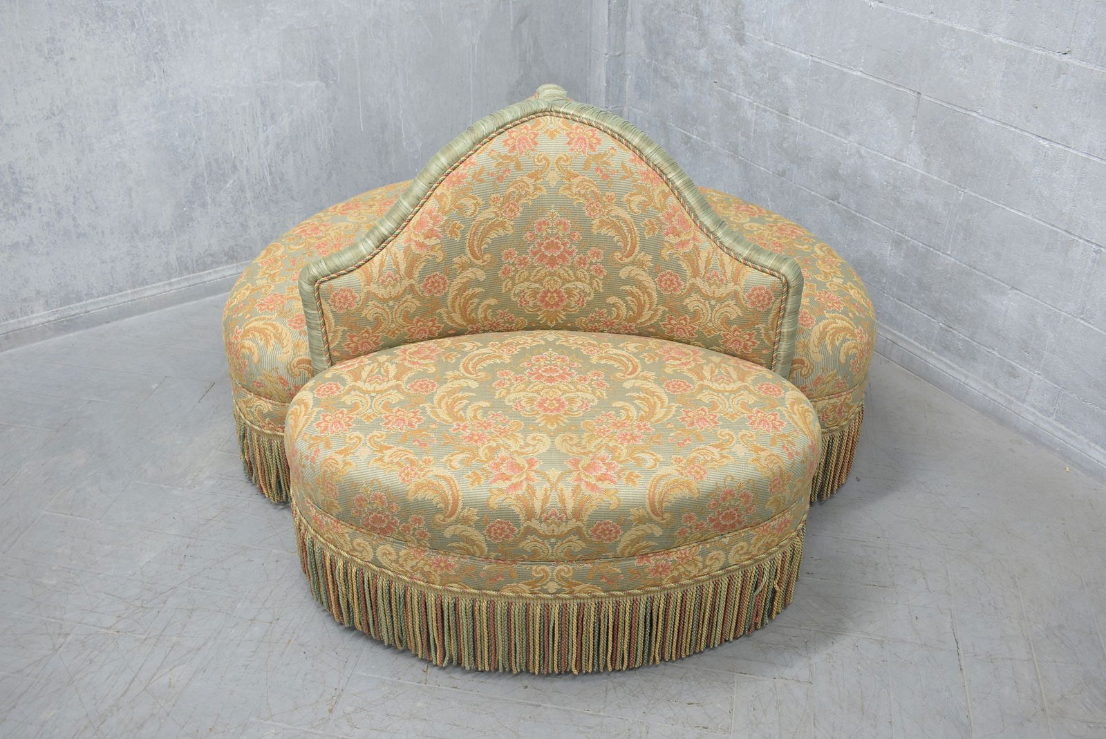 Art Deco Tete-a Tete Chaise (1 of 4)