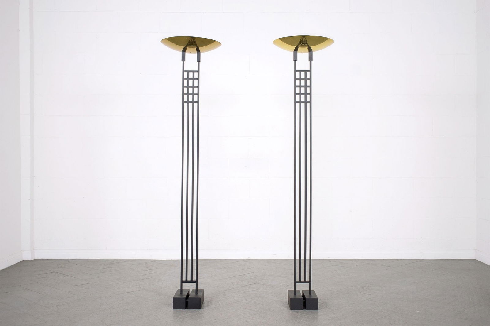 Pair of Regency Style Torchere Floor Lamps (1 of 6)