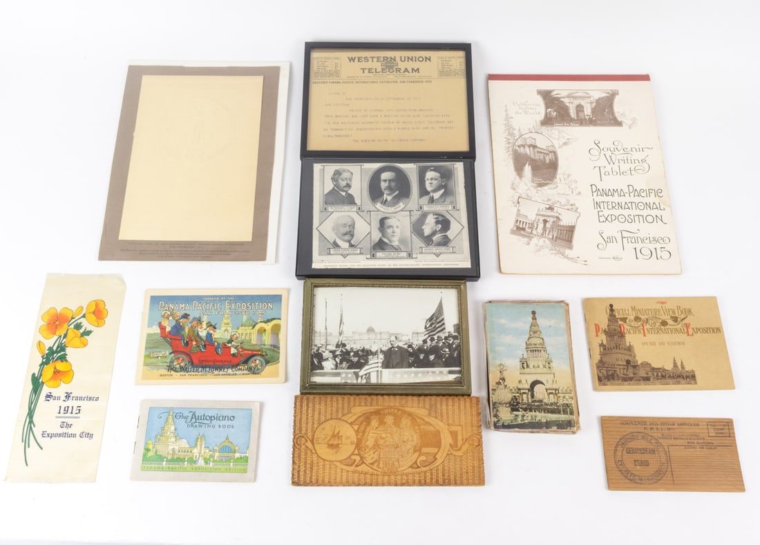 A group of ephemera for 1915 Panama-Pacific International Exposition (PPIE) San Francisco Worlds (1 of 8)