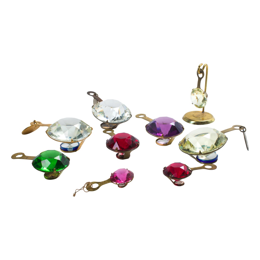 Ten 1915 Panama-Pacific International Exposition (PPIE) souvenir glass Novagems (1 of 1)