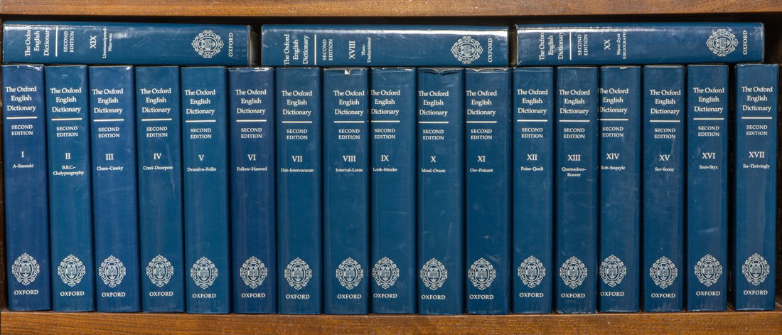 A complete 20 volume set of the Oxford English Dictionary (1 of 1)