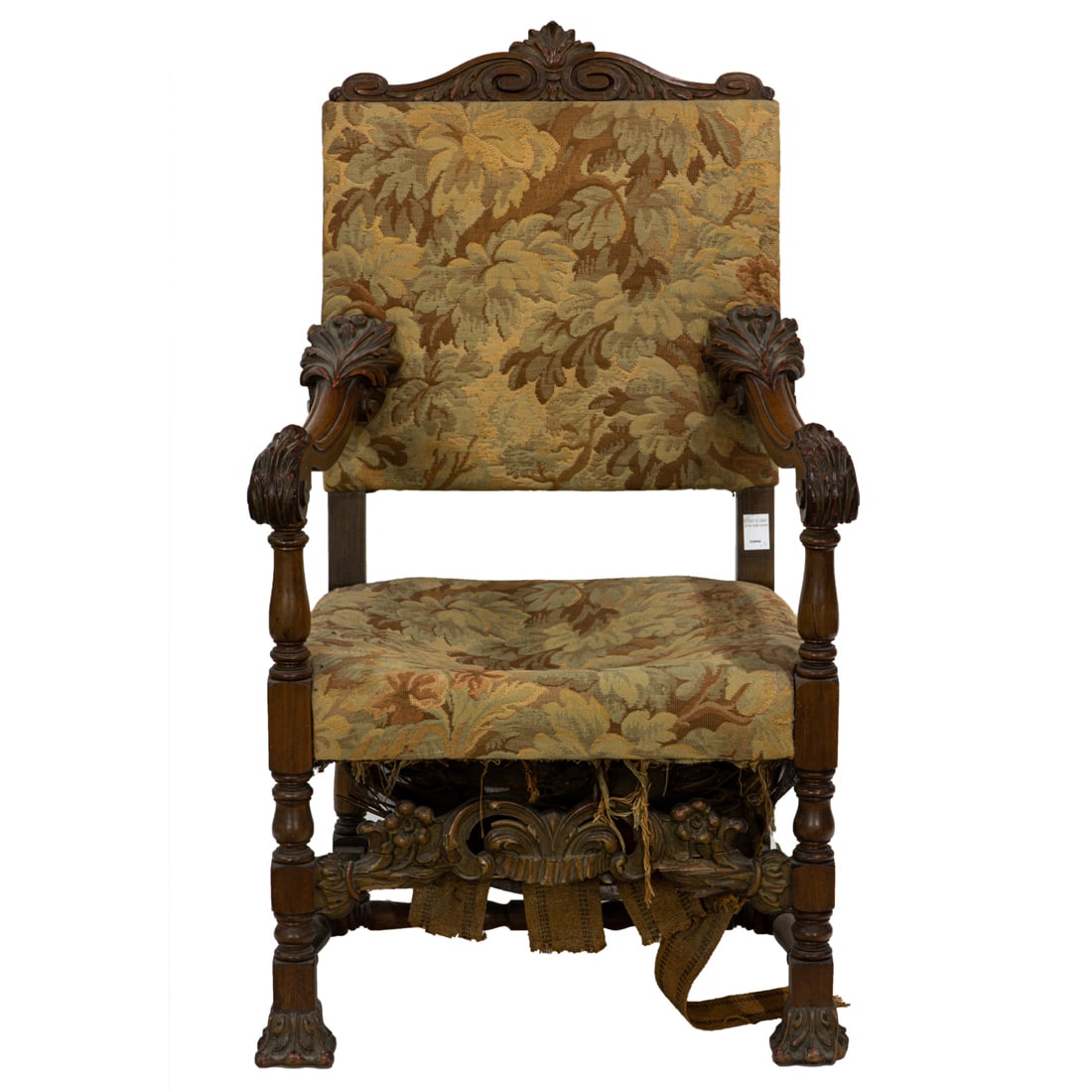 A Continental Baroque style hall chair, circa 1870 (1 of 4)