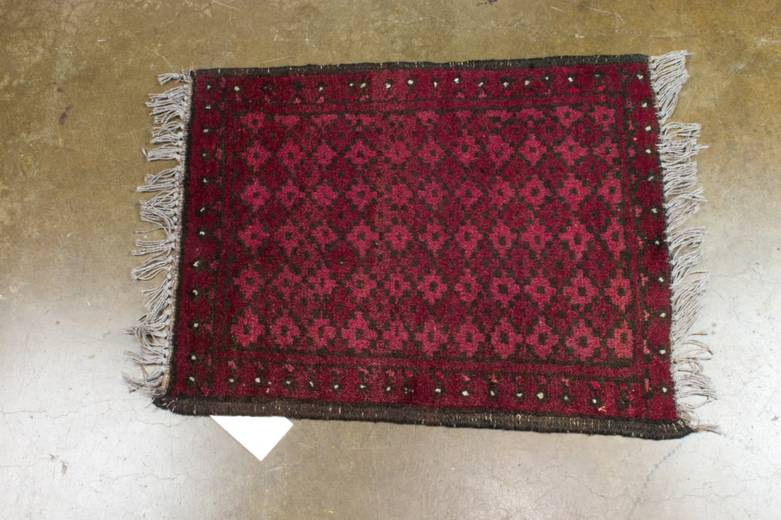A group of two Afghan tribal mats (1 of 2)