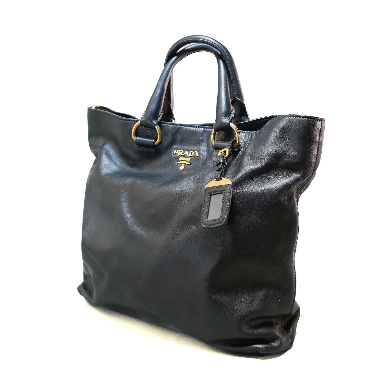 Prada Noir Soft Leather Briefcase (1 of 9)