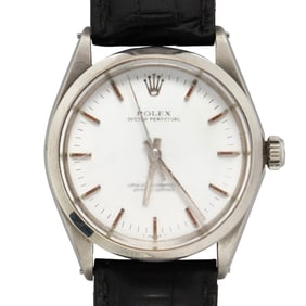 A Rolex, stainless steel oyster perpetual bubble-back wristwatch, circa 1945