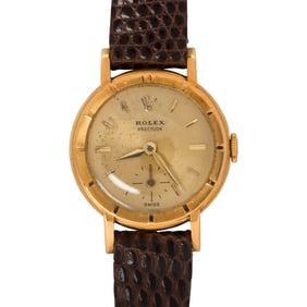 A Rolex 18k gold Ladies Precision wristwatch