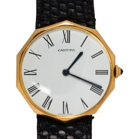 A Cartier 18k gold Monaco wristwatch