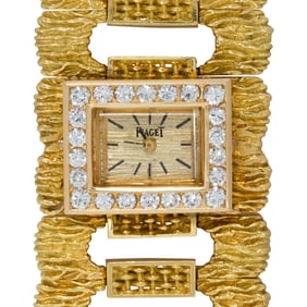 A Piaget, diamond and 18k gold dress watch