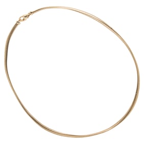 A 14k gold snake chain