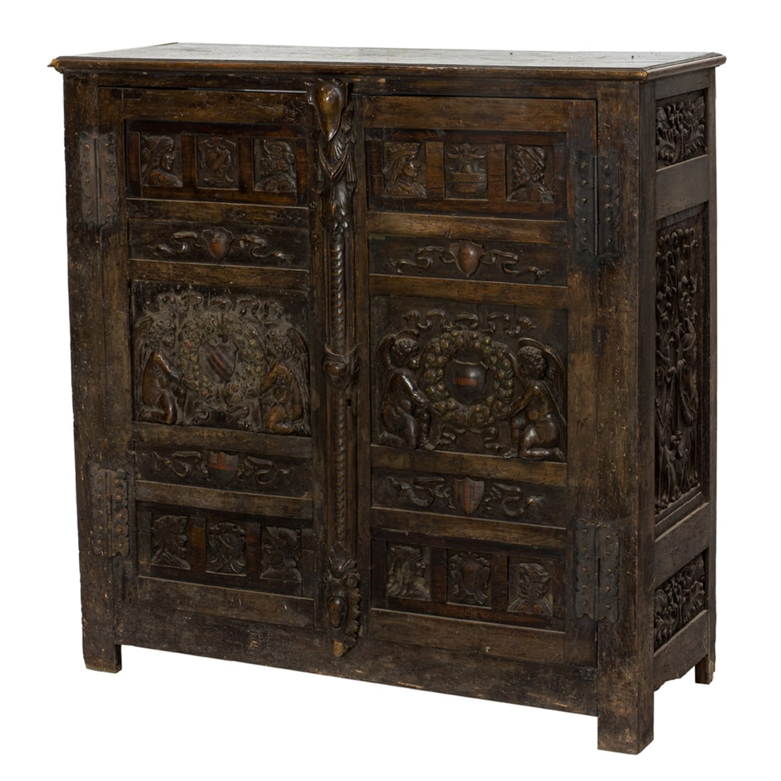 An early Spanish or Italian Renaissance/Baroque marriage cabinet (1 of 5)