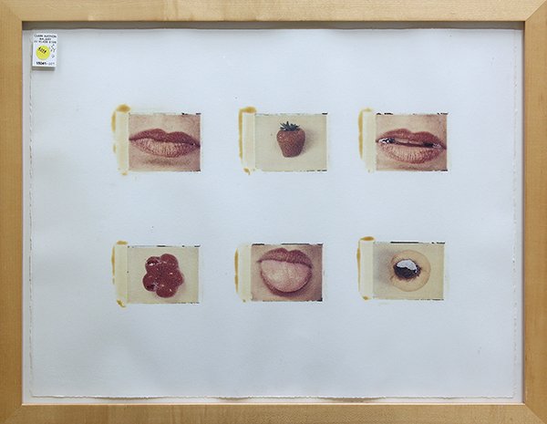 Prints, Adrian Piper, Jill Weinstock: (Lot of 2) Framed lithograph, ''Forget It,'' 1991, by Adrian Piper (American, b. 1948), edition of 100, bears 871 Fine Arts, San Francisco, California label verso, and a framed lithograph photo collag