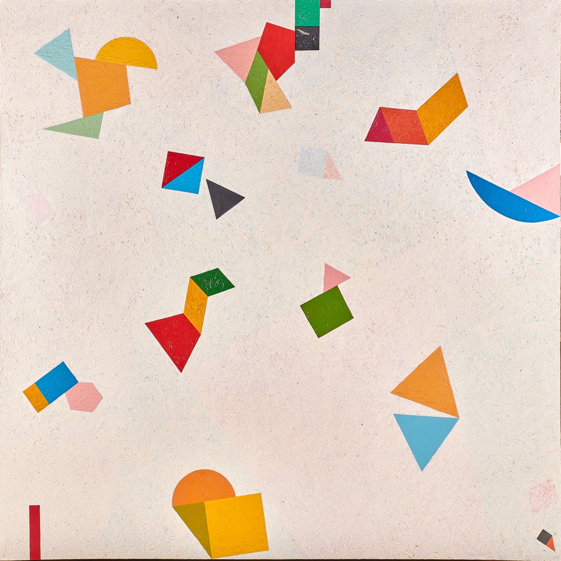 Painting, Stuart Fineman: Stuart Fineman (American, 20th/21st century), "White Knight," 1980, oil on canvas, signed, titled, and dated verso, canvas (unframed): 77.5"h x 78"w. Provenance: Collection of Skidmore, Owings & Merri