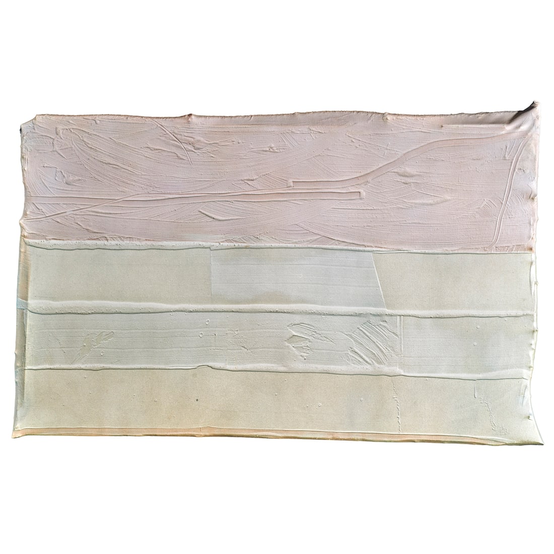 Painting, Wade Hoefer: Wade Hoefer (American, 1951-2020), "Smooth Town," 1981, mixed media on canvas, signed, titled and dated verso, canvas (unframed): 60"h x 96"w