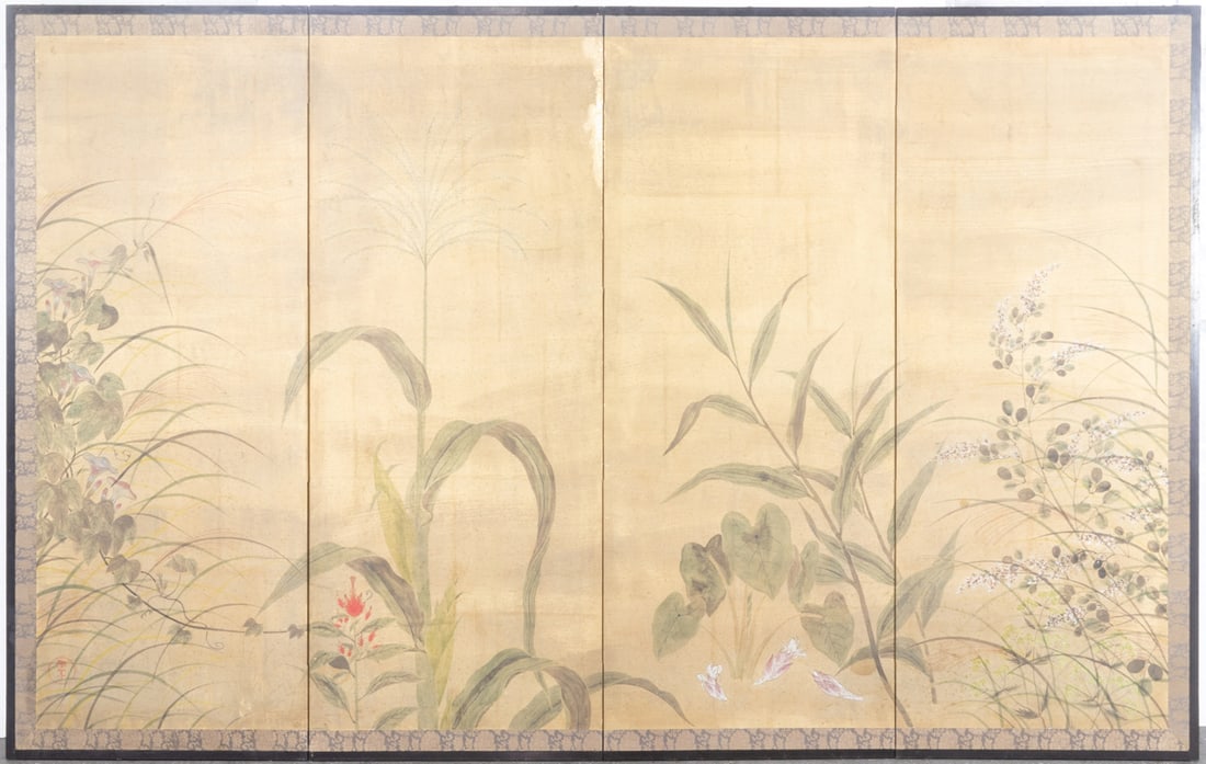 Japanese four-panel folding screen (1 of 2)