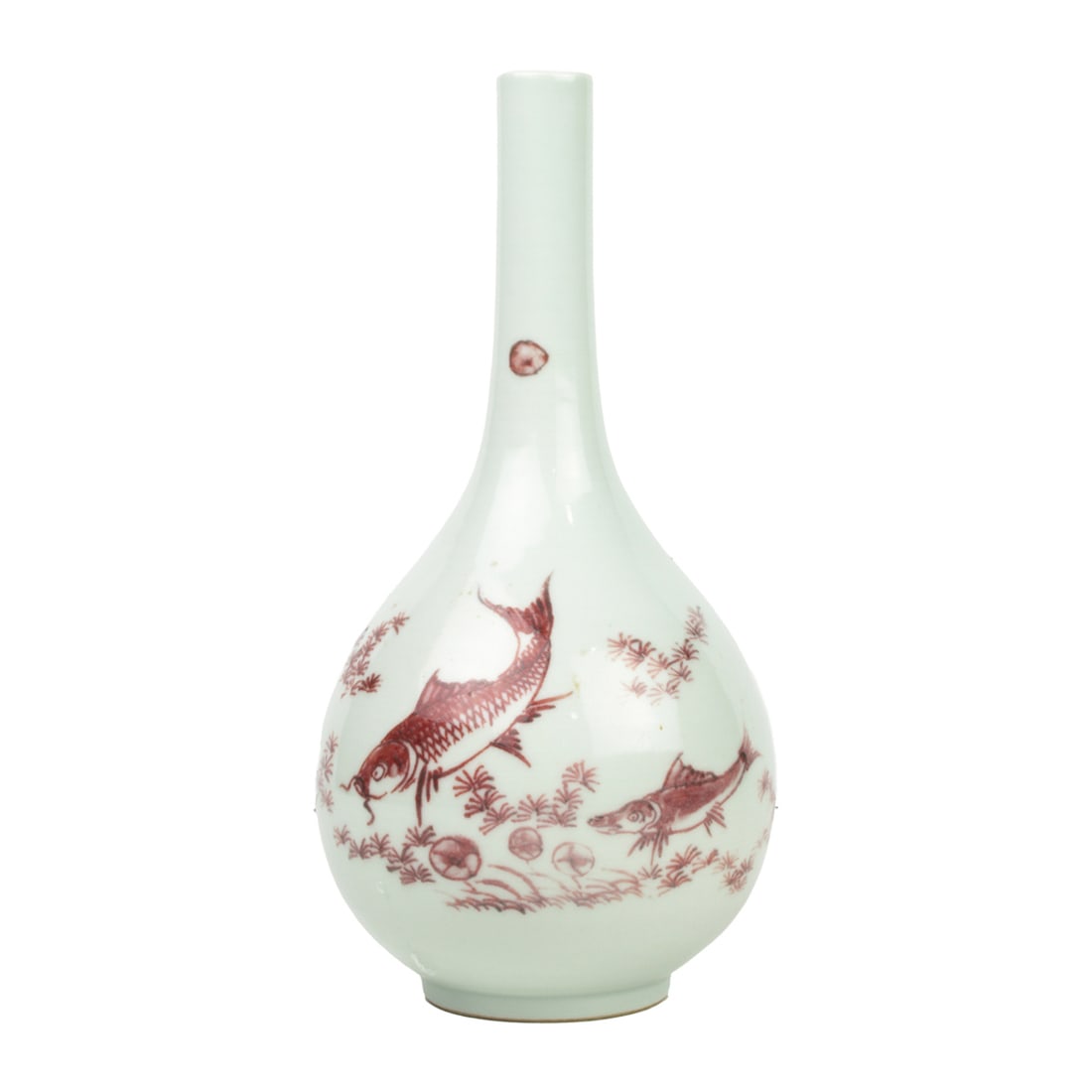 Chinese copper red bottle vase (1 of 2)