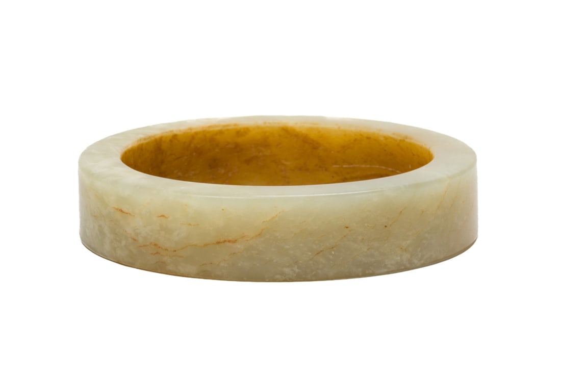 Chinese jade bangle: Chinese jade bangle. 2.625" inner diameter.