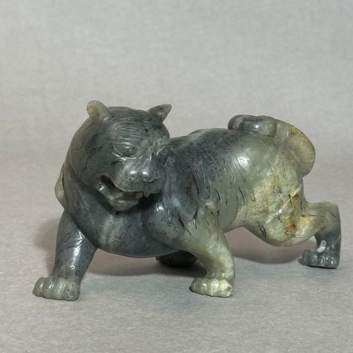 Chinese Nephrite Jade Tiger, 20th Century (1 of 11)