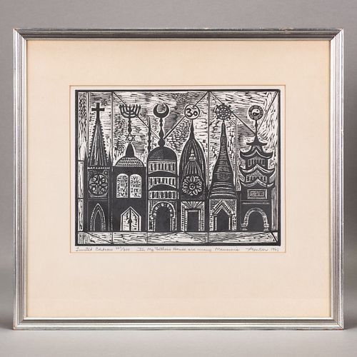 Irving Amen (American, 1918-2011), In My Father's House There Are Many Mansions (1 of 6)