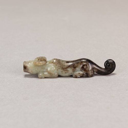 Early Chinese Jade Carving of Mythical Beats (1 of 6)